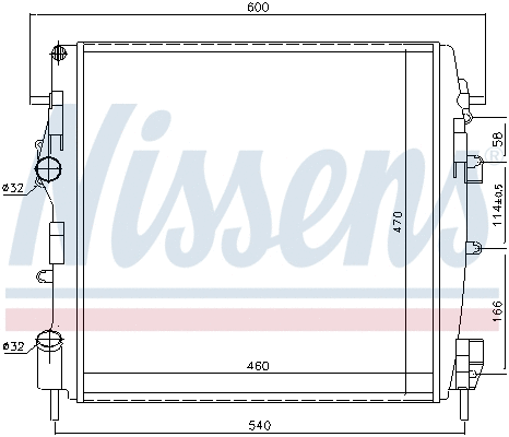 Radiator, engine cooling (696303)