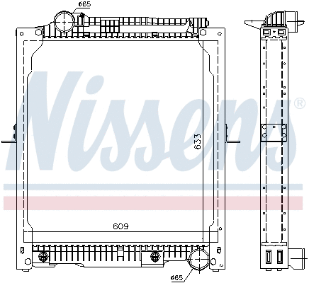 Radiator, engine cooling (62647A)