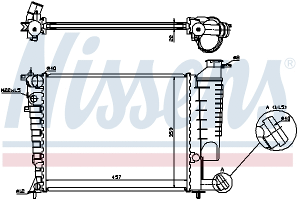 Radiator, engine cooling