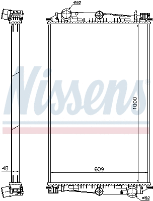 Radiator, engine cooling (614460)