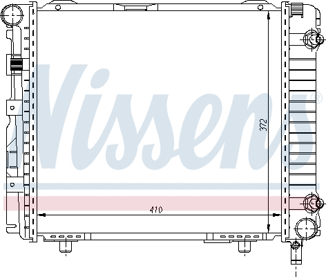 Radiator, engine cooling (62556)