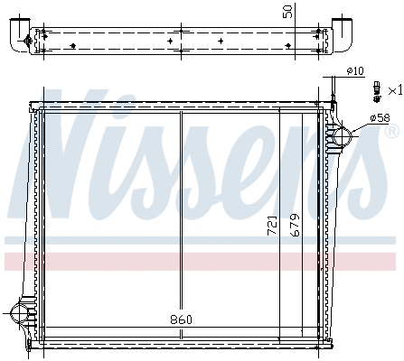 Radiator, engine cooling (67288)