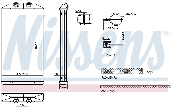Heat Exchanger, interior heating (707314)