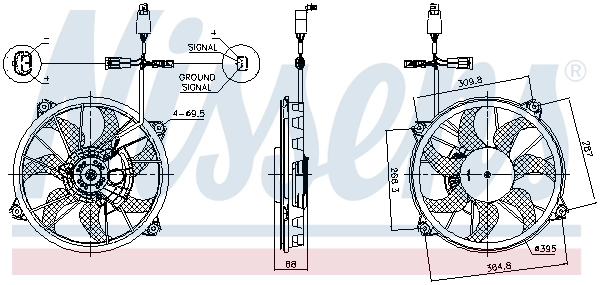 Fan, engine cooling (85902)