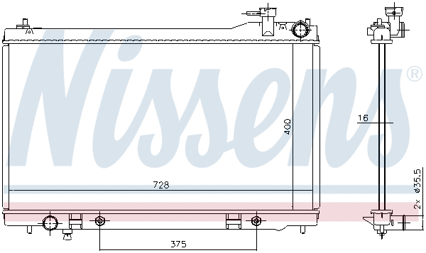 Radiator, engine cooling