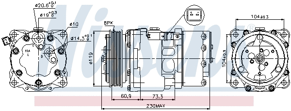 Compressor, air conditioning
