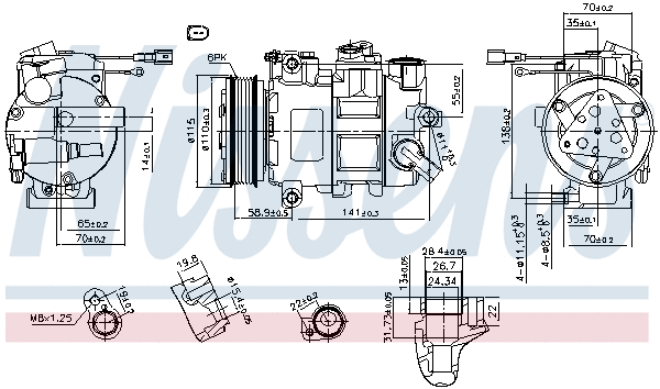 Compressor, air conditioning