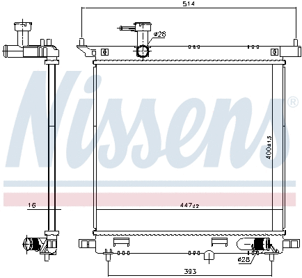 Radiator, engine cooling