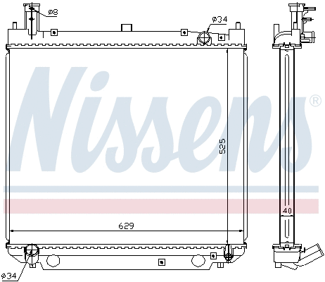Radiator, engine cooling