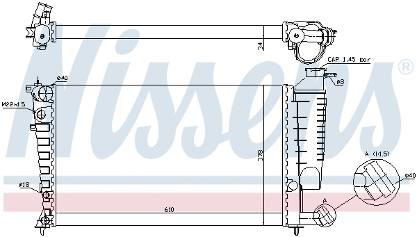 Radiator, engine cooling