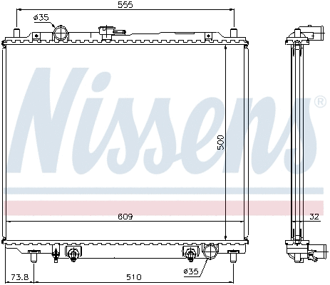 Radiator, engine cooling