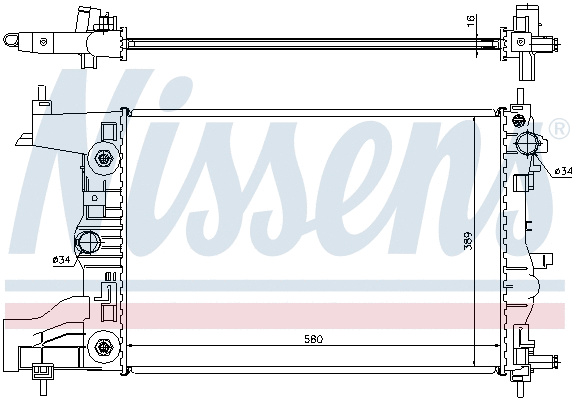Radiator, engine cooling