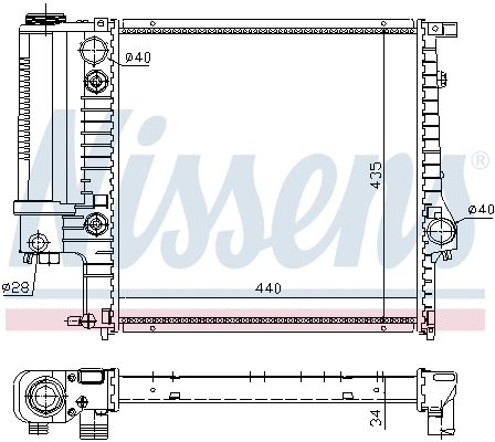 Radiator, engine cooling