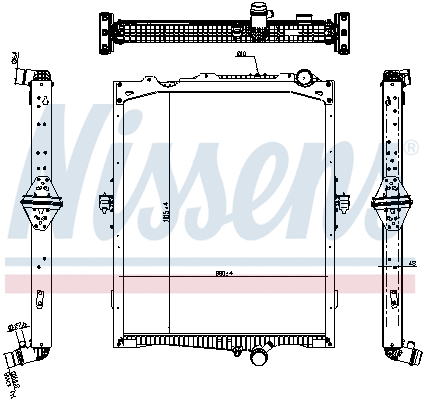 Radiator, engine cooling (65479)