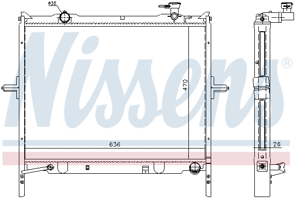 Radiator, engine cooling