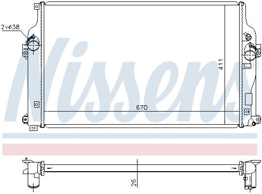 Radiator, engine cooling