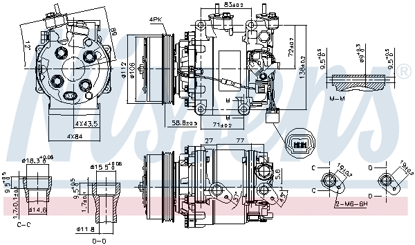 Compressor, air conditioning