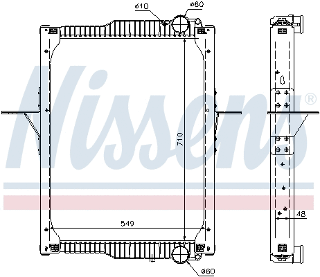 Radiator, engine cooling (65475)
