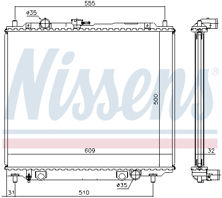 Radiator, engine cooling