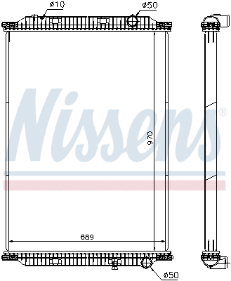 Radiator, engine cooling (637860)
