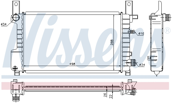 Radiator, engine cooling