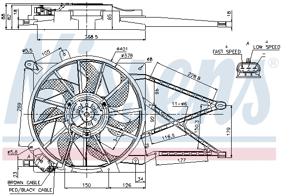 Fan, engine cooling