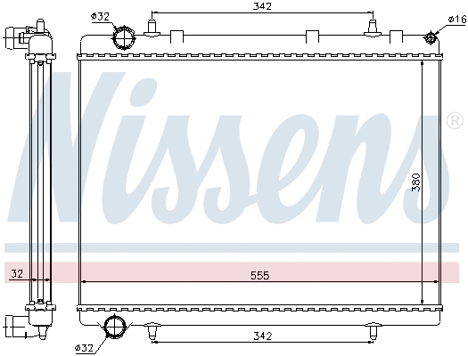 Radiator, engine cooling (698507)