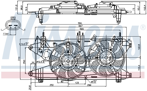 Fan, engine cooling