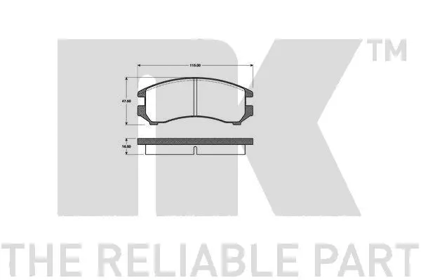 Brake Pad Set, disc brake (222230)