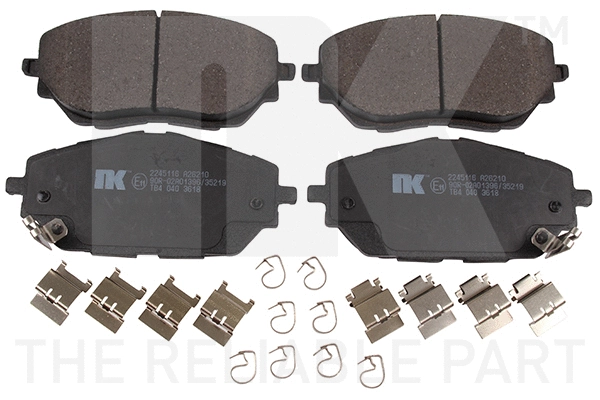Brake Pad Set, disc brake (2245116)