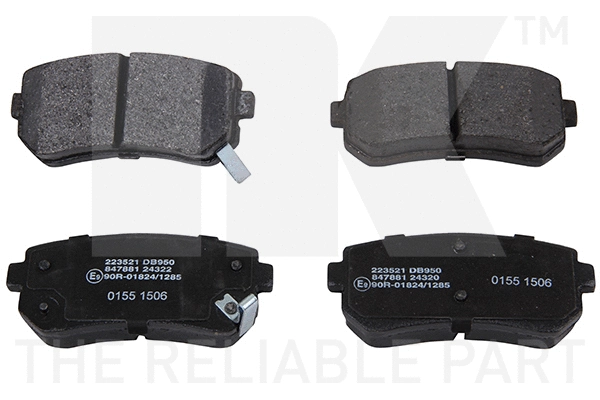 Brake Pad Set, disc brake (223521)