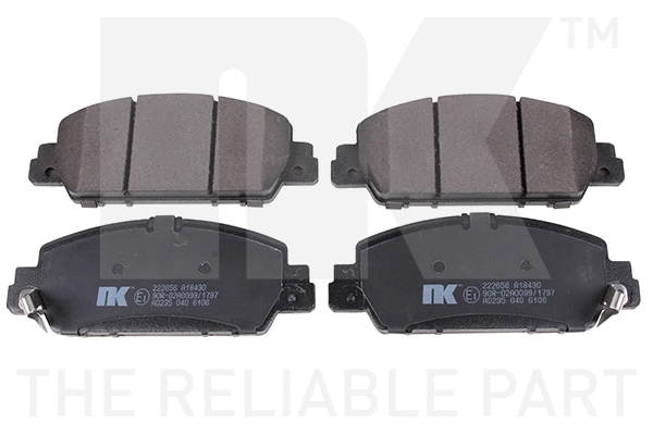 Brake Pad Set, disc brake (222656)