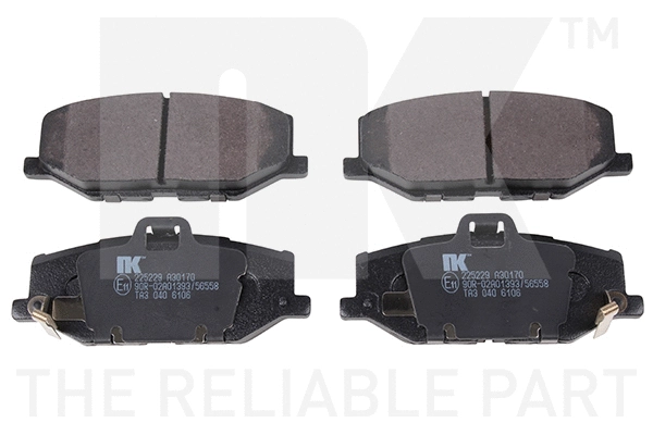 Brake Pad Set, disc brake (225229)