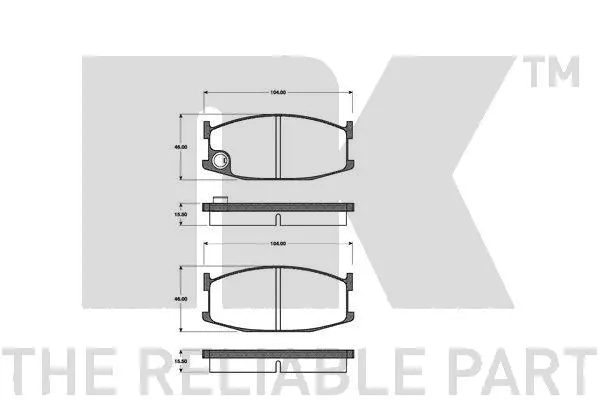 Brake Pad Set, disc brake (223204)