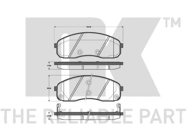 Brake Pad Set, disc brake (223522)
