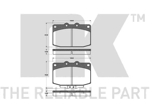 Brake Pad Set, disc brake (223231)