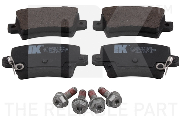 Brake Pad Set, disc brake (222639)