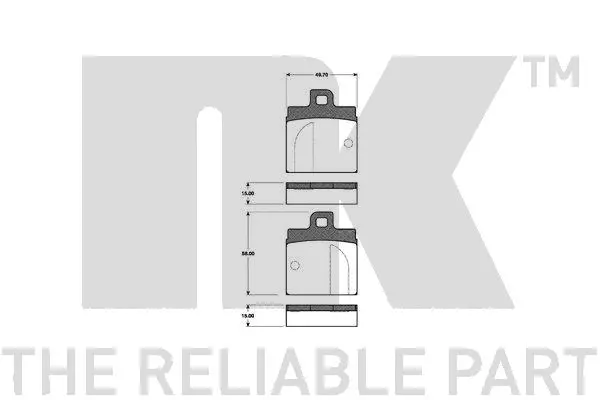 Brake Pad Set, disc brake (221002)