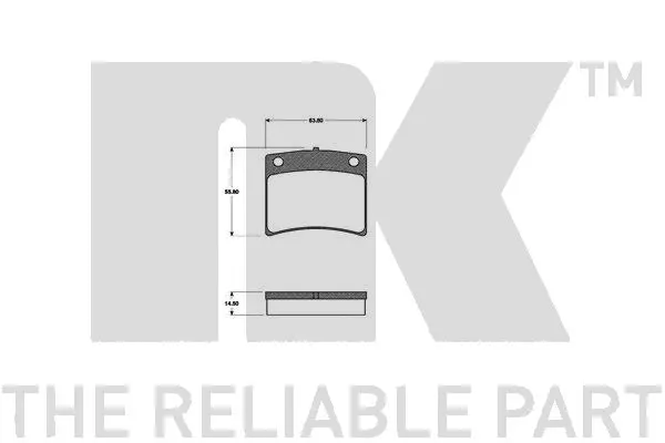 Brake Pad Set, disc brake (222206)