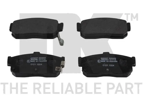Brake Pad Set, disc brake (222237)