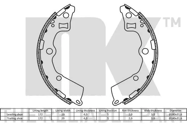 Brake Shoe Set
