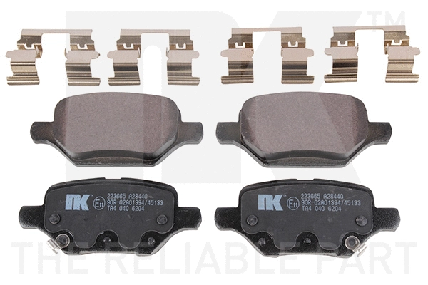 Brake Pad Set, disc brake (223665)
