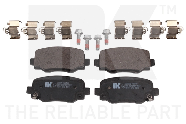 Brake Pad Set, disc brake (229336)