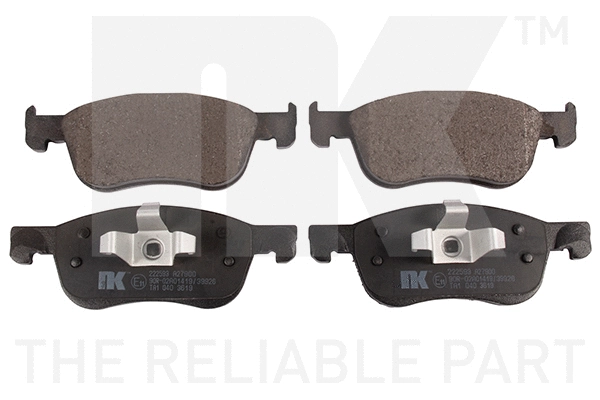 Brake Pad Set, disc brake (222593)