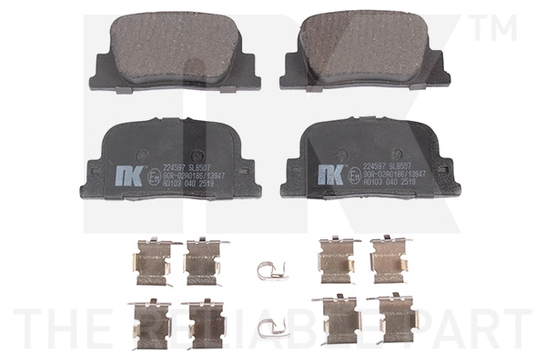 Brake Pad Set, disc brake (224597)