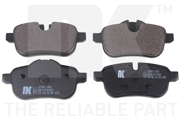 Brake Pad Set, disc brake (221580)