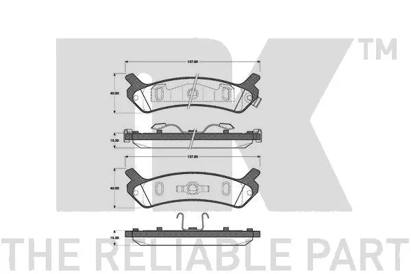 Brake Pad Set, disc brake (223402)
