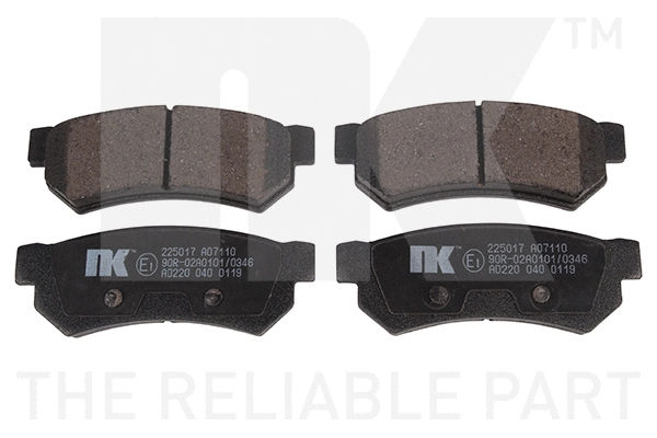 Brake Pad Set, disc brake (225017)