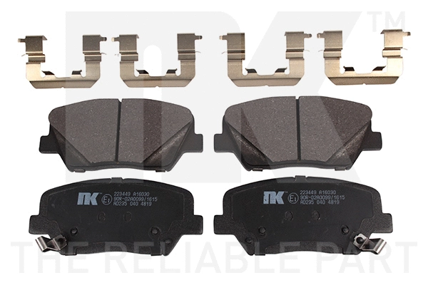 Brake Pad Set, disc brake (223449)
