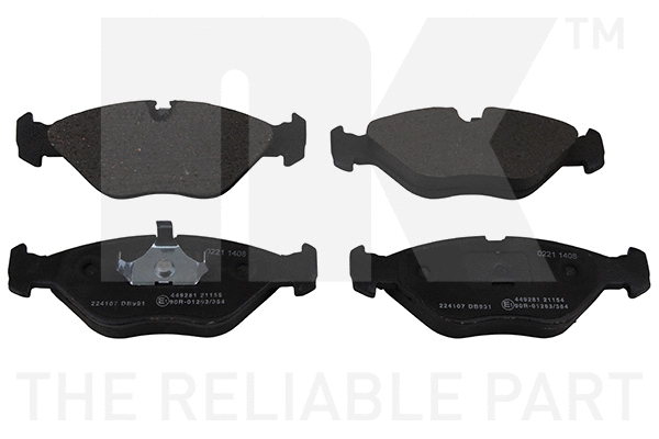 Brake Pad Set, disc brake (224107)